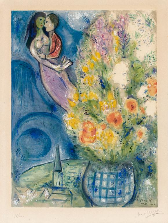 Marc Chagall (Efter), "Les Coquelicots".