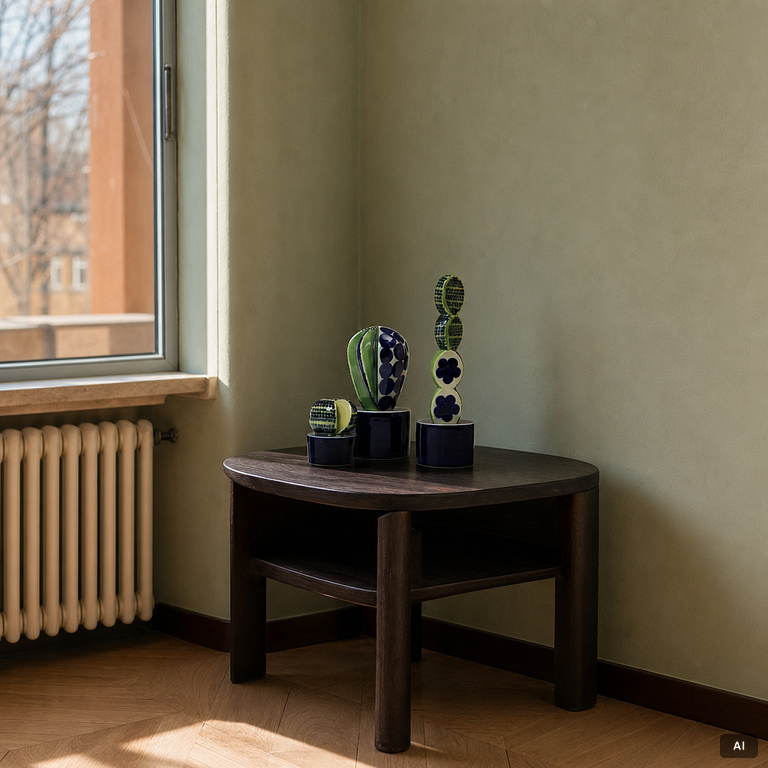 Marianne Westman, figurines, 3 pcs, "Cactus", Rörstrand.