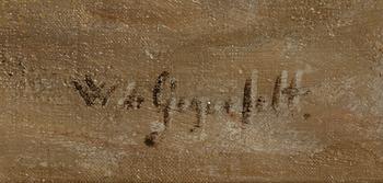 Wilhelm von Gegerfelt, Fiskeläge med kvinnor som rensar nät.