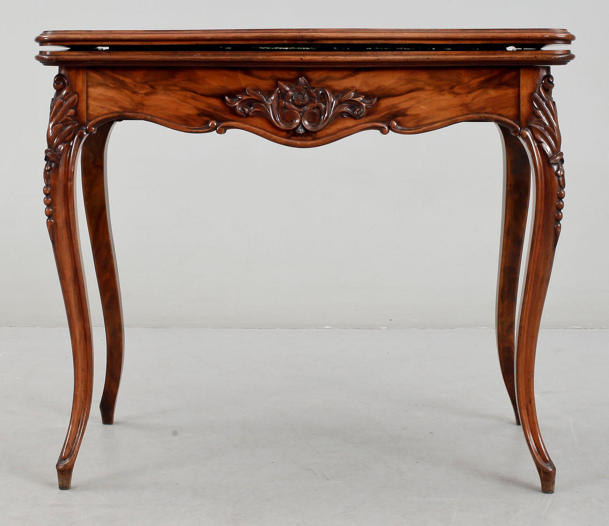SPELBORD, nyrokoko, 1800-talets slut.