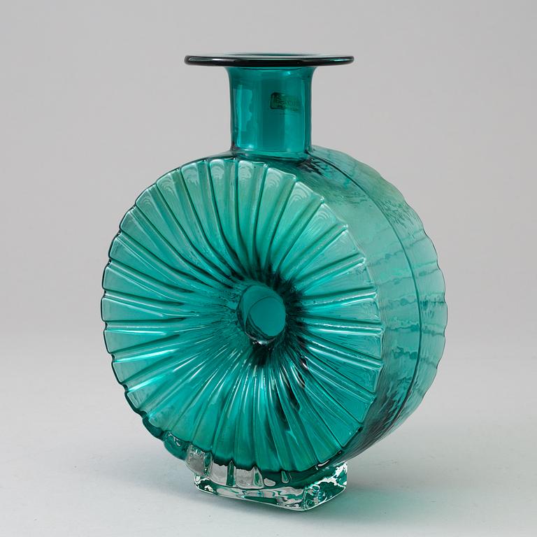 HELENA TYNELL, flaska, glas, "Solflaskan", Riihimäen Lasi, Finland.