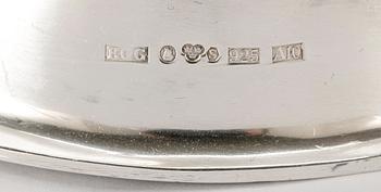 LJUSSTAKAR, ett par, silver, Evert Gustafsson, Stockholm 1975. Totalvikt ca 990 gram.