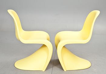 STOLAR, ett par, "Panton chair", Verner Panton för Vitra.