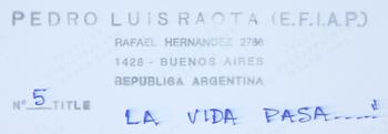 PEDRO LUIS RAOTA, 3 st, fotografier, stämpelsign a tergo. Numr 2, 4 samt 5.