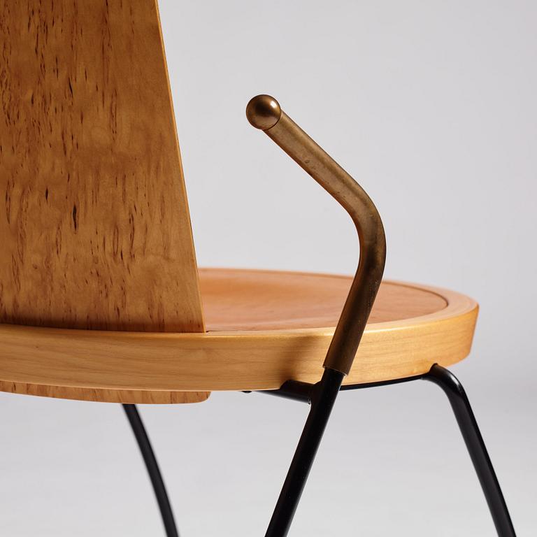 Börge Lindau, an armchair, 'Suellen-Masur', ed. 1/3 prototype, Blå Station, Sweden, 1990.