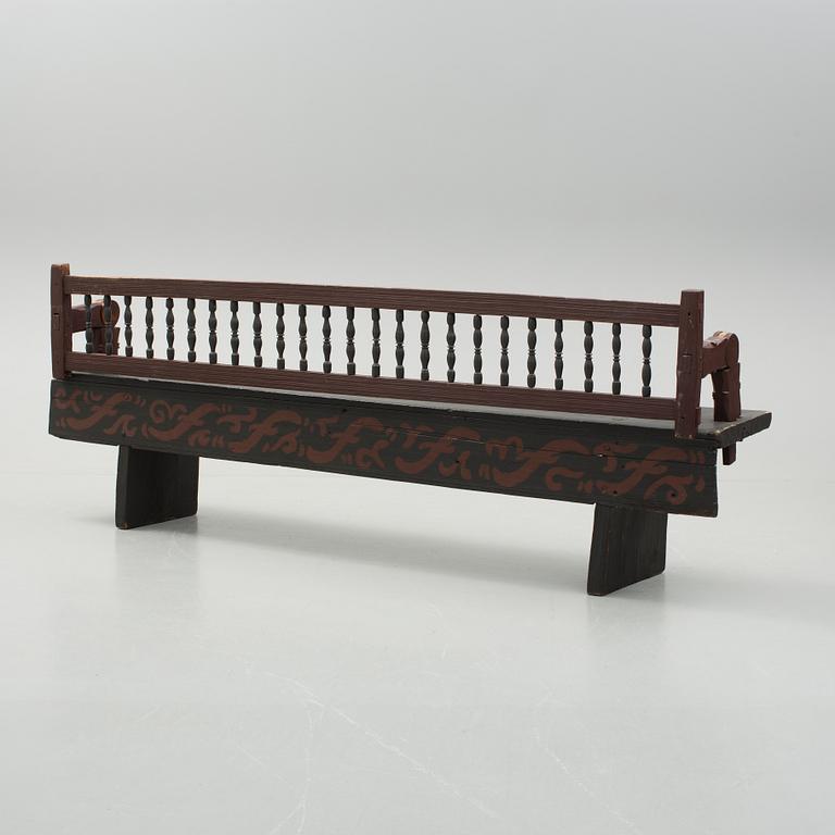 VÄNDBÄNK, allmoge, Hälsingland, 1800-tal.