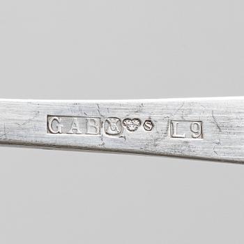 Jacob Ängman, A silver cutlery set, 'Rosenholm', GAB, Stockholm and Eskilstuna, some 1961 (83 pieces).