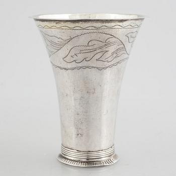 A Swedish Silver Beaker, mark of Nils Tornberg, Linköping 1797.