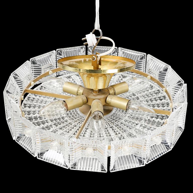 A Carl Fagerlund ceiling lamp, Orrefors.