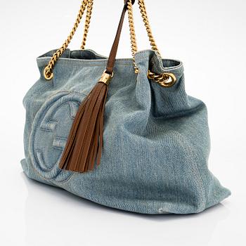 Gucci, väska, "Denim Soho Chain Tote".