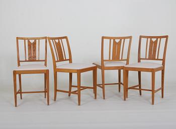 MATSALSMÖBLEMANG, 7 delar. Design Carl Malmsten  "Herrgården" resp "Ulvåsa", Bodafors.