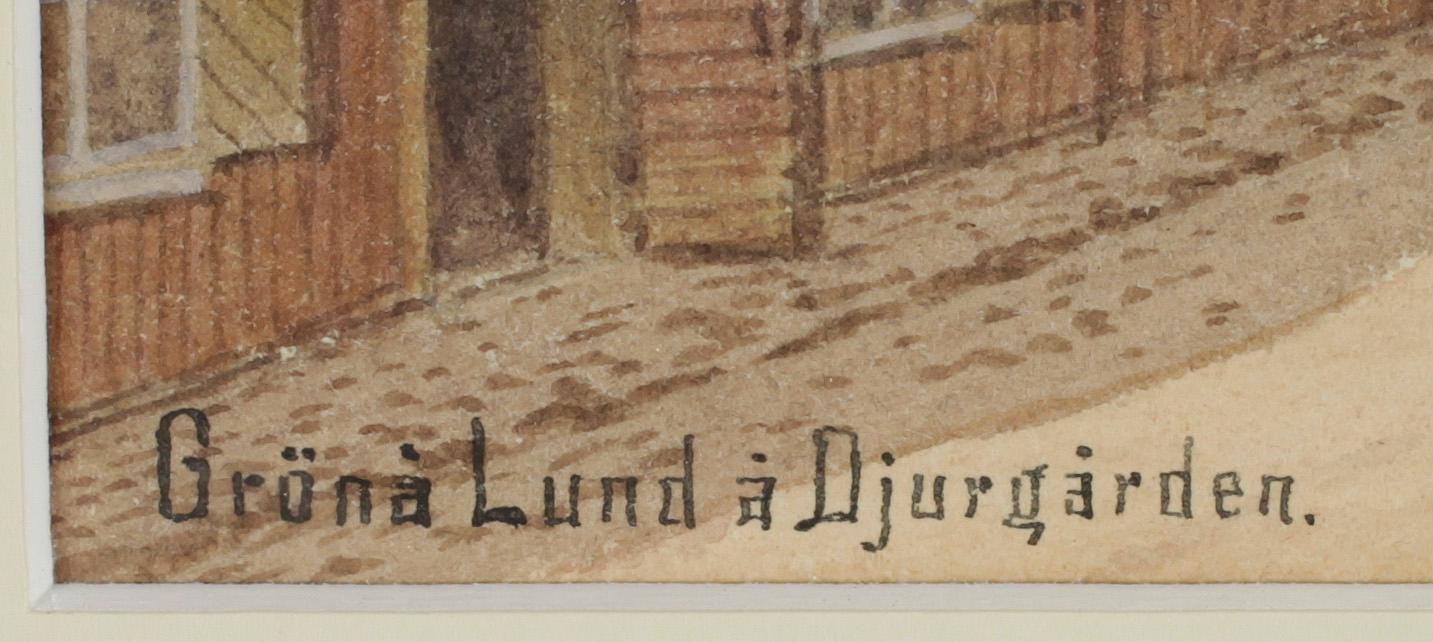 FREDRIK ISBERG, akvarell, monogramsignerad.
