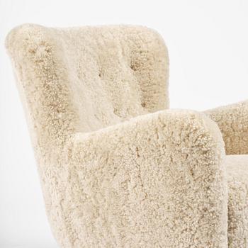 Danish Modern, fåtöljer, ett par, utförda av snickarmästare Peder Pedersen, Danmark, 1940-tal.