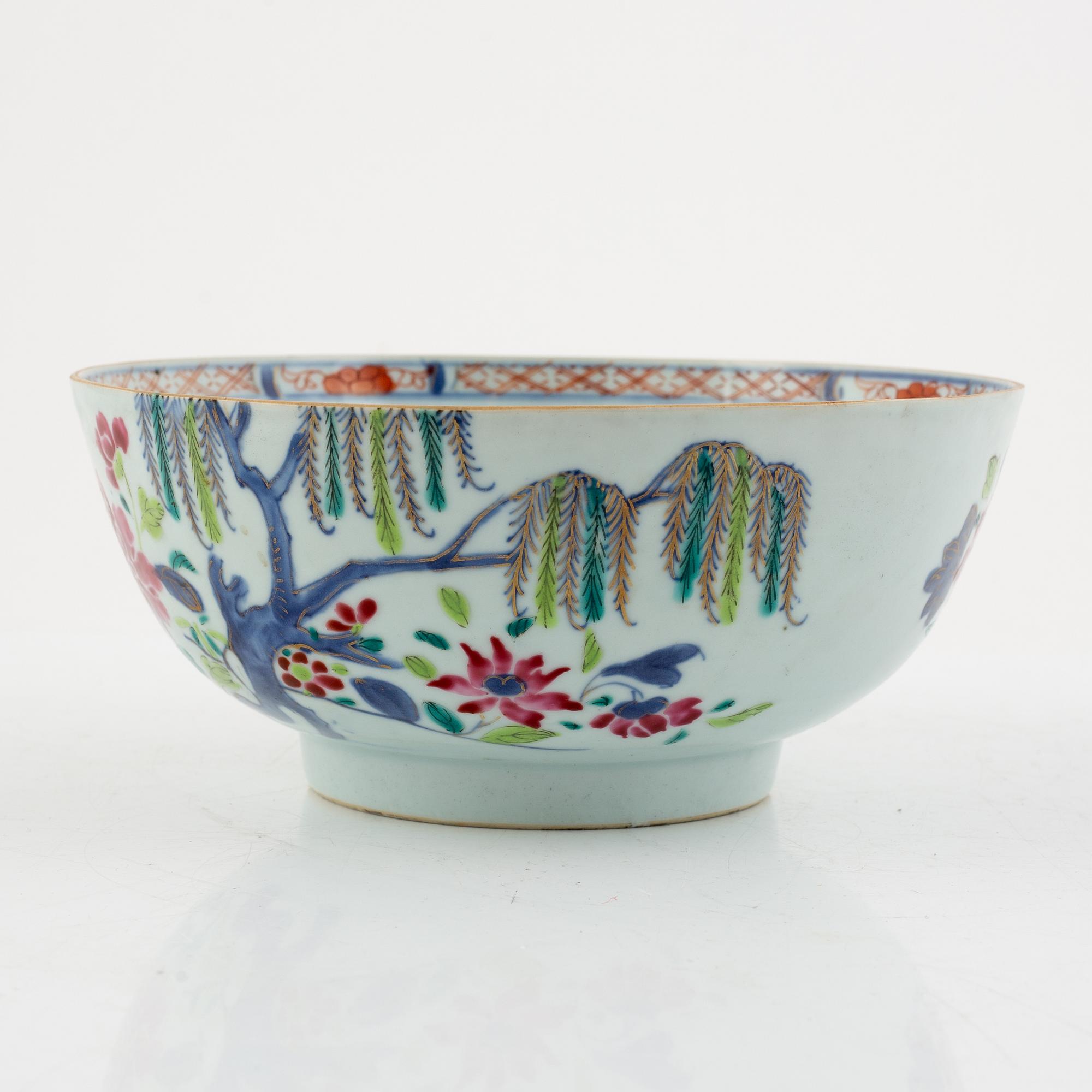 Skål / spilkum, porslin, Kina, Qingdynastin, Qianlong (1736-95).