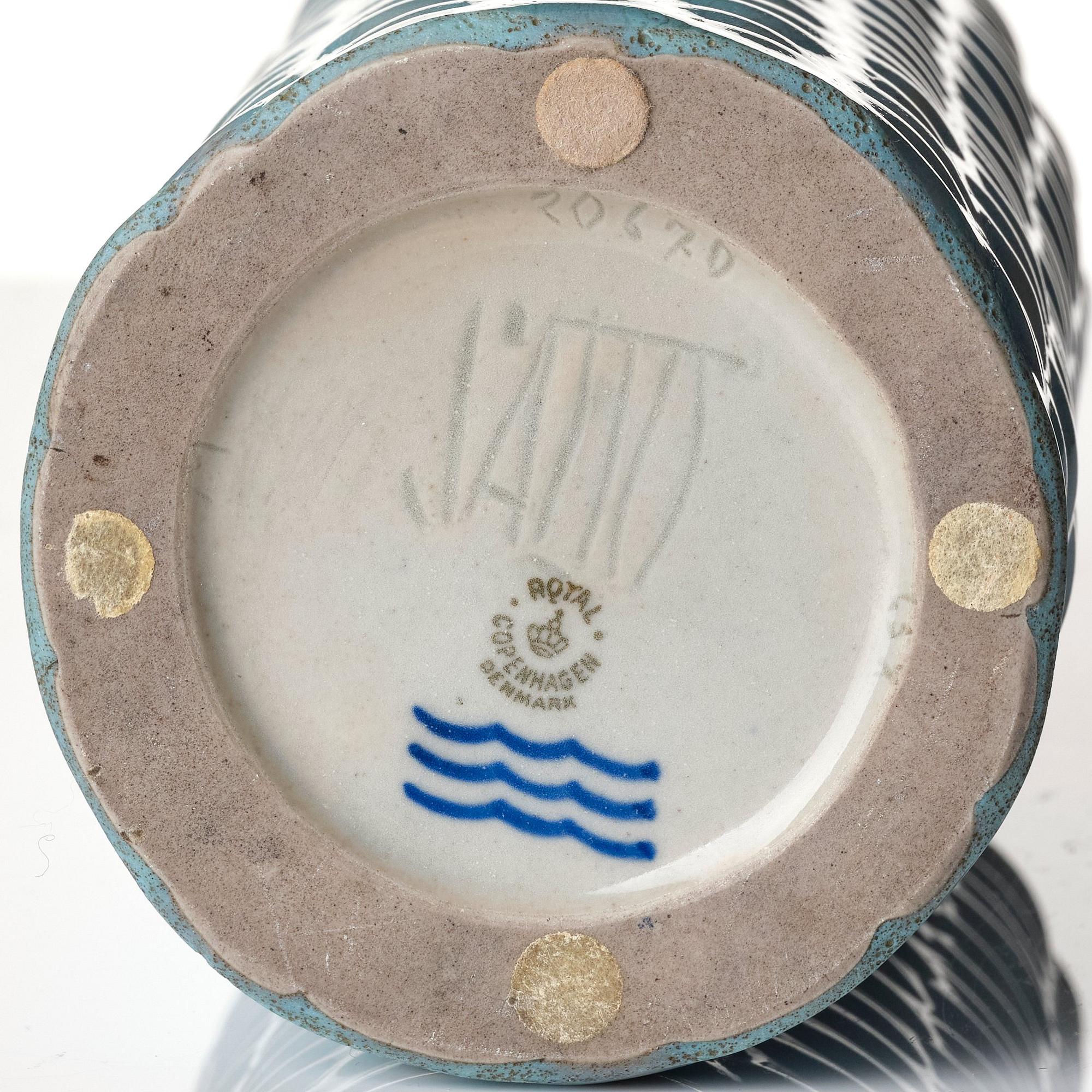 Axel Salto, vas, stengods, Royal Copenhagen, Danmark 1951, modell 20670.
