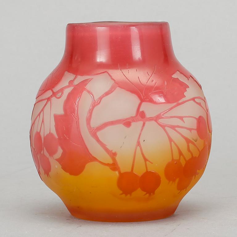 VAS, glas. Emile Gallé, Nancy, Frankrike, 1900-talets början.