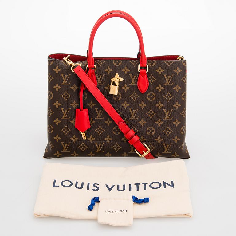 Louis Vuitton, Flower Monogram Coquelicot Tote, väska.
