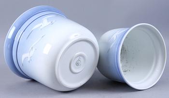 YTTERFODER, 4 st, porslin, "Måsen", Kongl. Dansk.