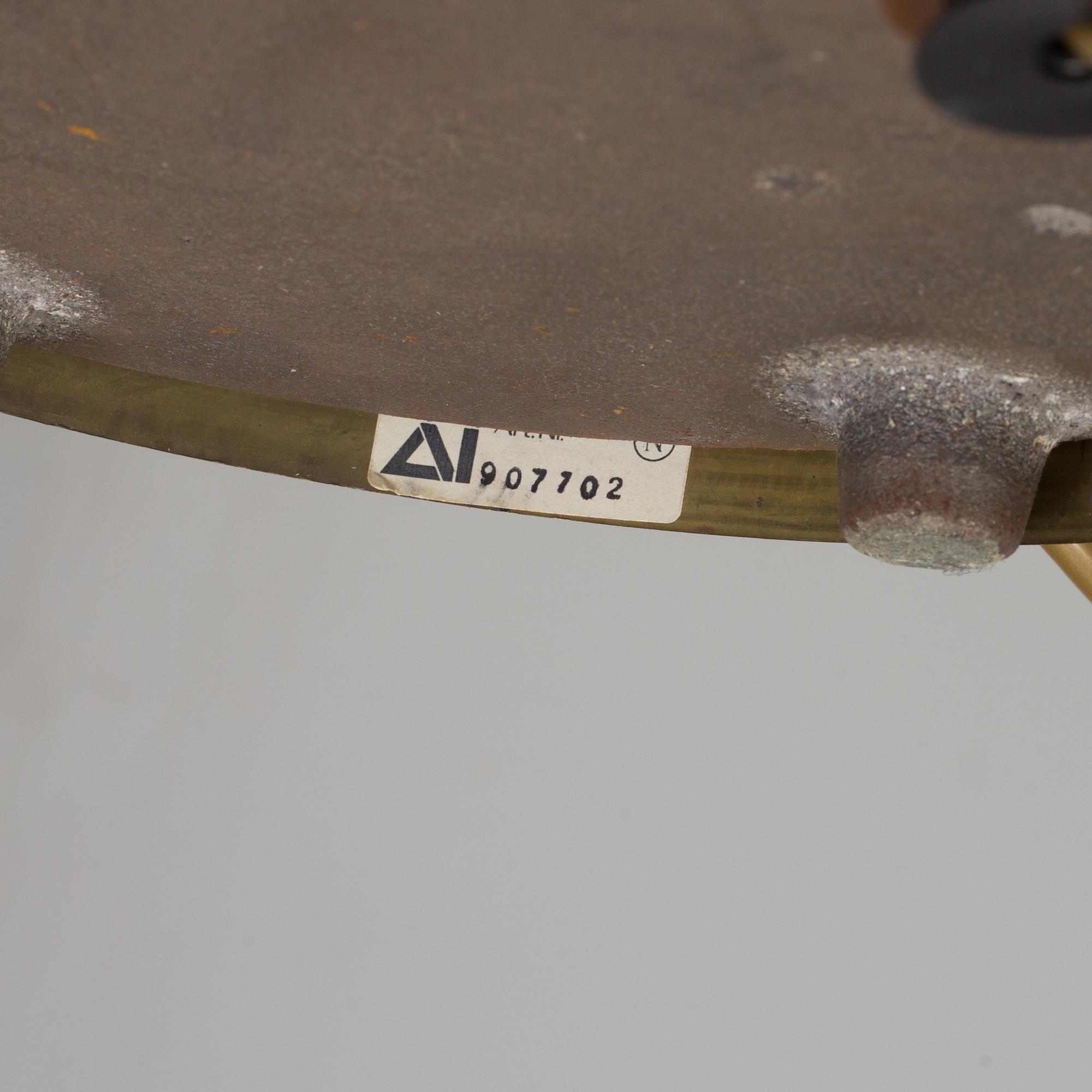 A brass standard light from ÅI, Norway, second half of the 20th Century.