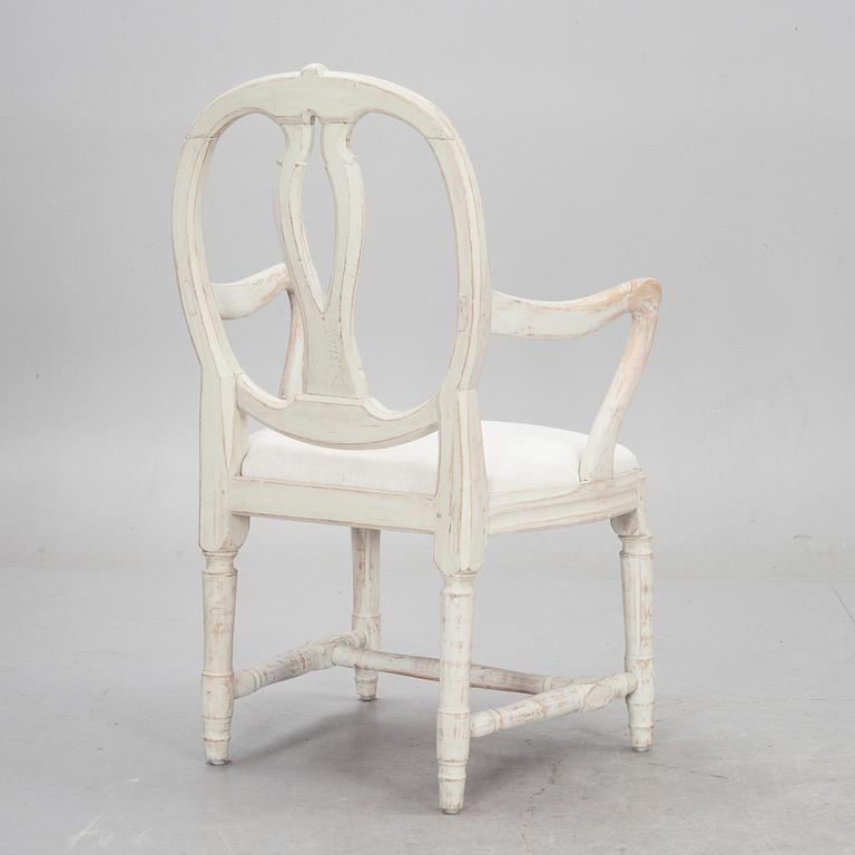 KARMSTOL, gustaviansk stil, 1800-talets första kvartal.