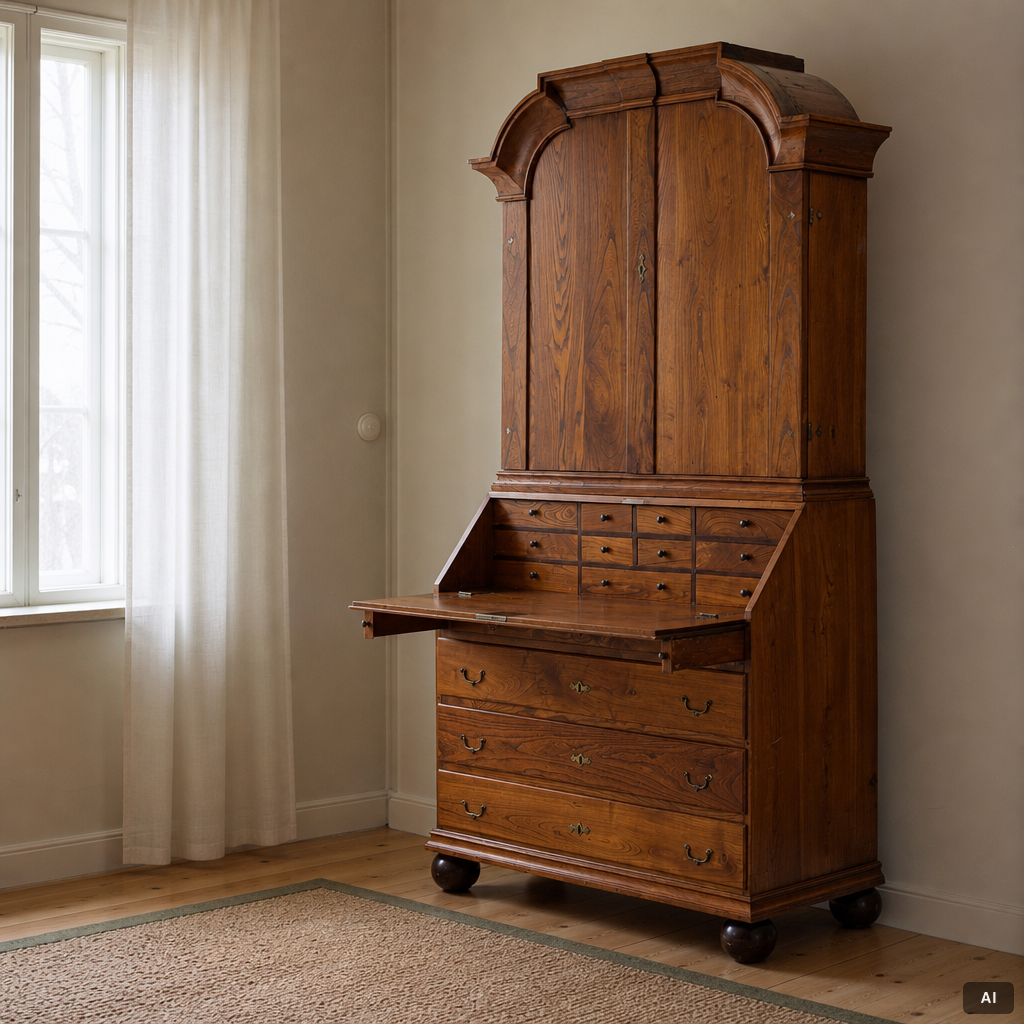 A salon cabinet, Rococo, latter half of the 18th century.