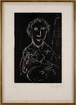 370. Marc Chagall, "Auto-portrait".