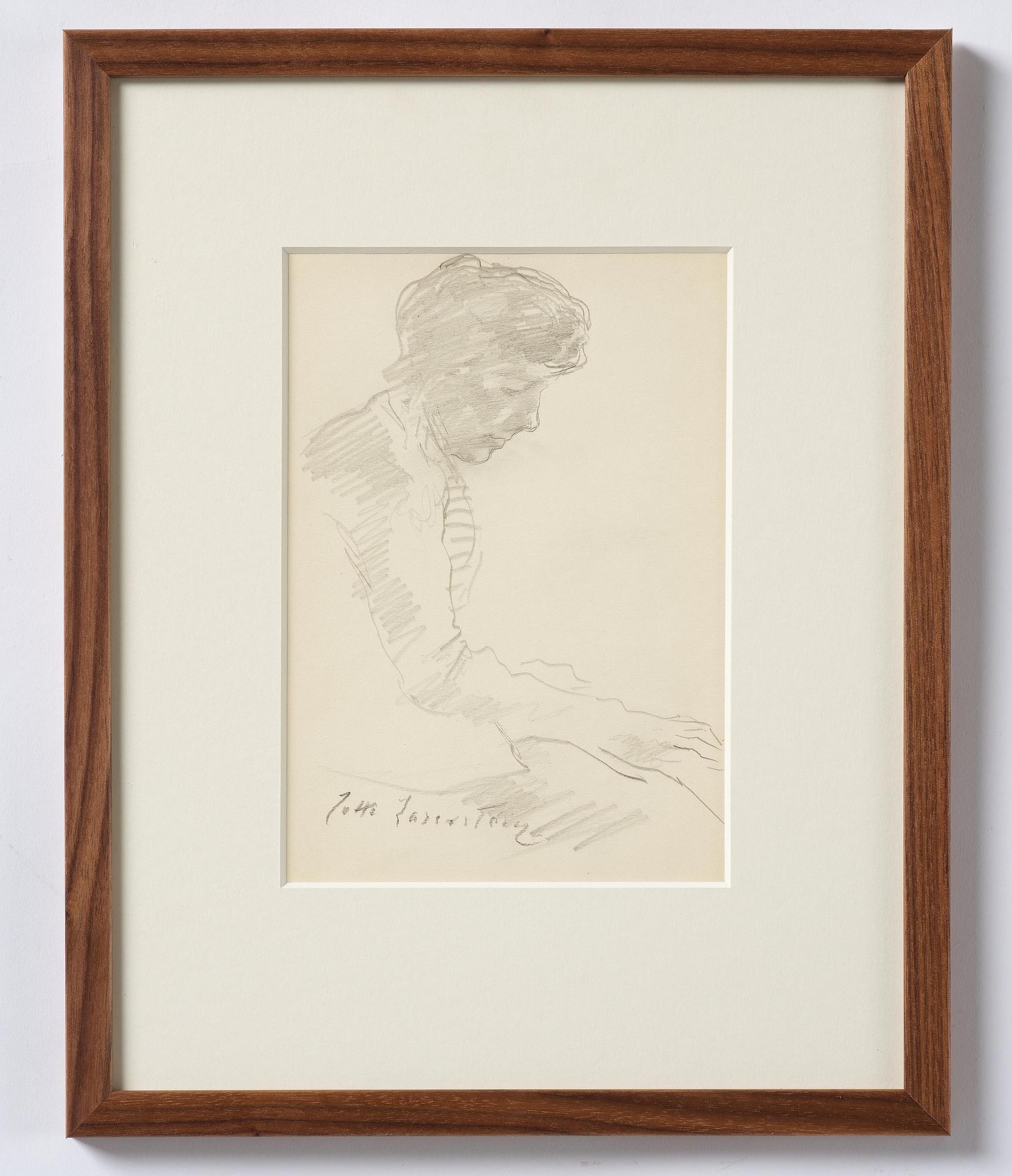 Lotte Laserstein, Traute in profile.