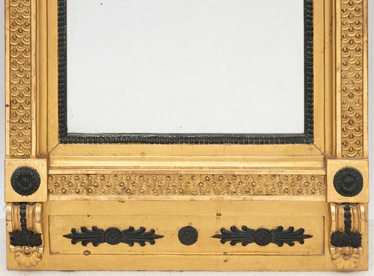 A late Gustavian mirror, Sweden, beginning of the 19th century.