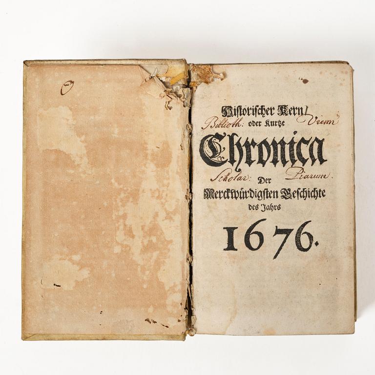 Rare periodical, with numerous engraved plates, 1690.