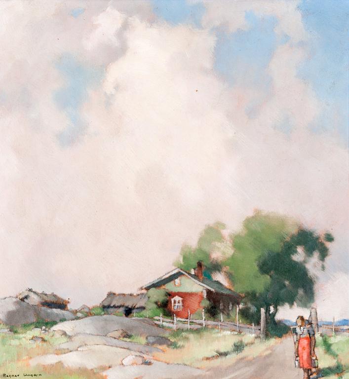Ragnar Ungern, SUMMER CLOUDS OVER THE COTTAGE.