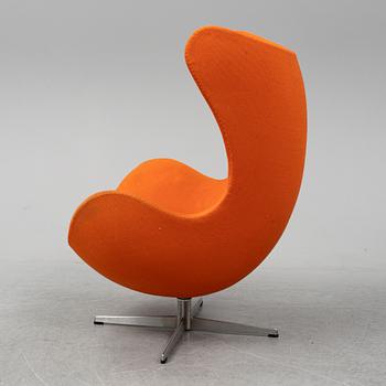 ARNE JACOBSEN, fåtölj, "Ägget", Fritz Hansen, Danmark.