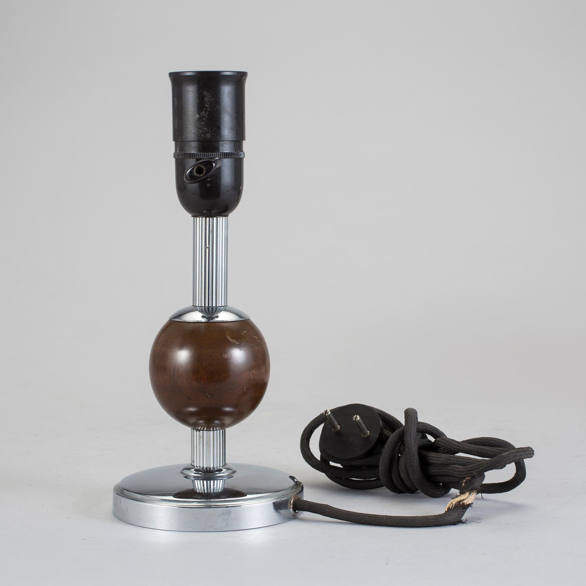 BORDSLAMPA, 1930-tal.