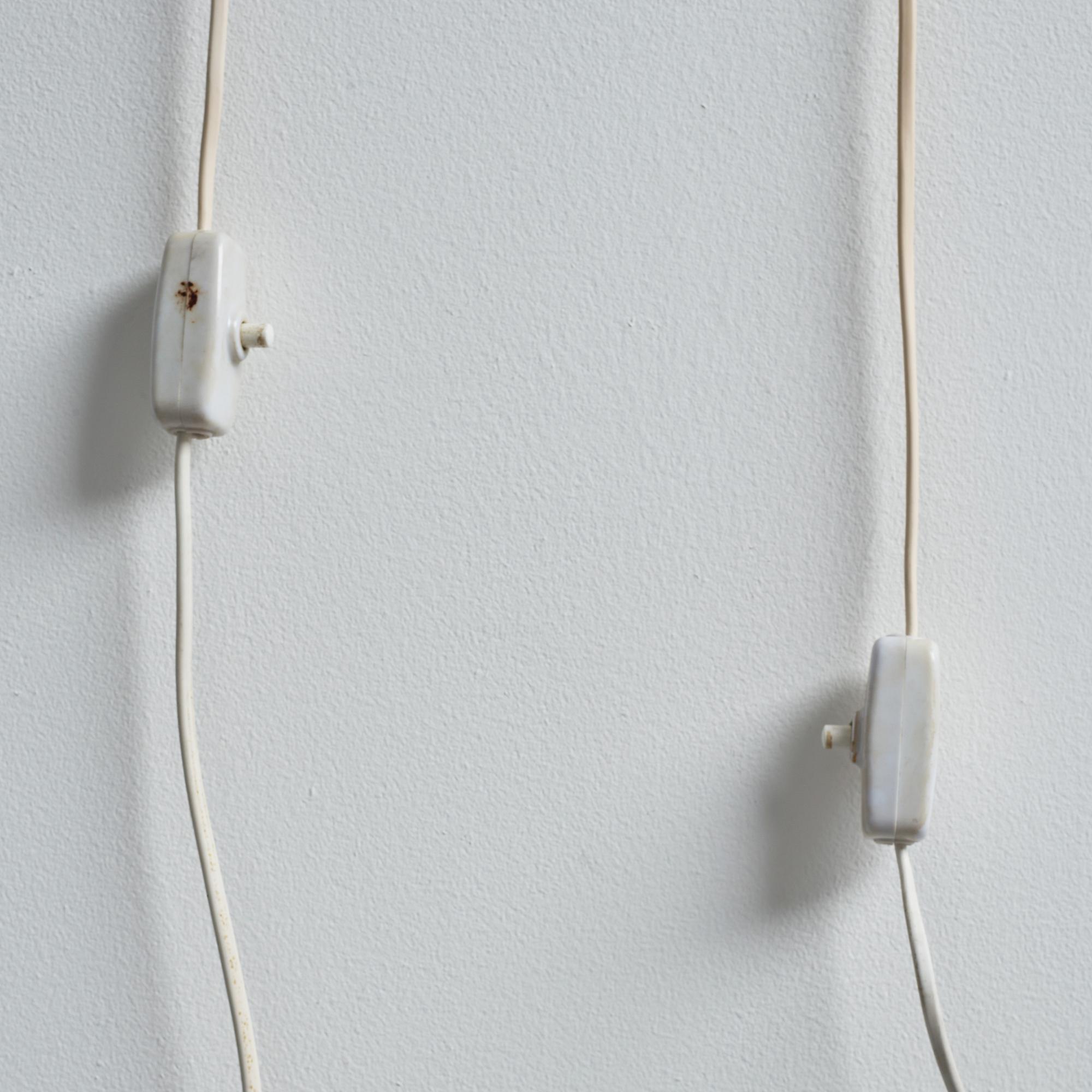 Vägglampor, ett par, "Aristokrat", Fröseke AB Nybrofabriken, 1960-tal.