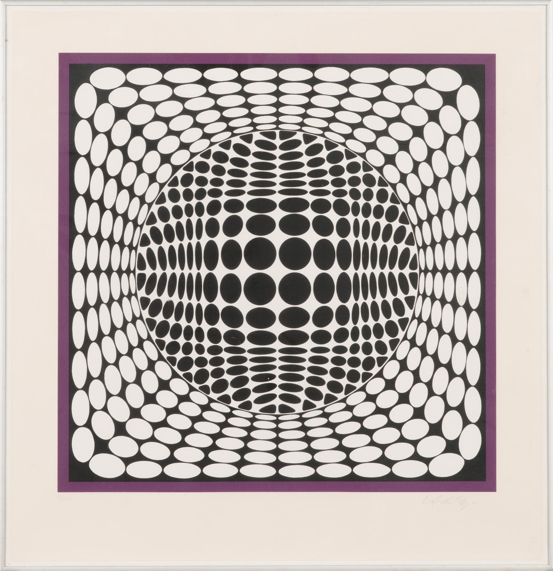 Victor Vasarely, silkscreen, signed and numbered 19/100.