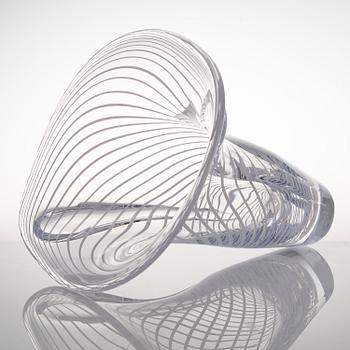 KARI ALAKOSKI, a 'Bipolar' glass sculpture, signed Kari Alakoski 2014. Glass Studio Mafka & Alakoski.