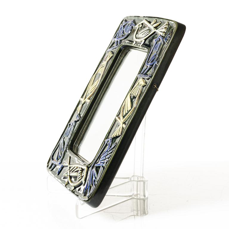 Lisa Larson, mirror from "Harlequin", Gustavsberg, 1960.