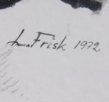 FRISK, LENNART, akvarell, sign o dat 1972.