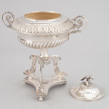 BENGT TELLANDER, sockerskål, silver, Jönköping 1827, empire.