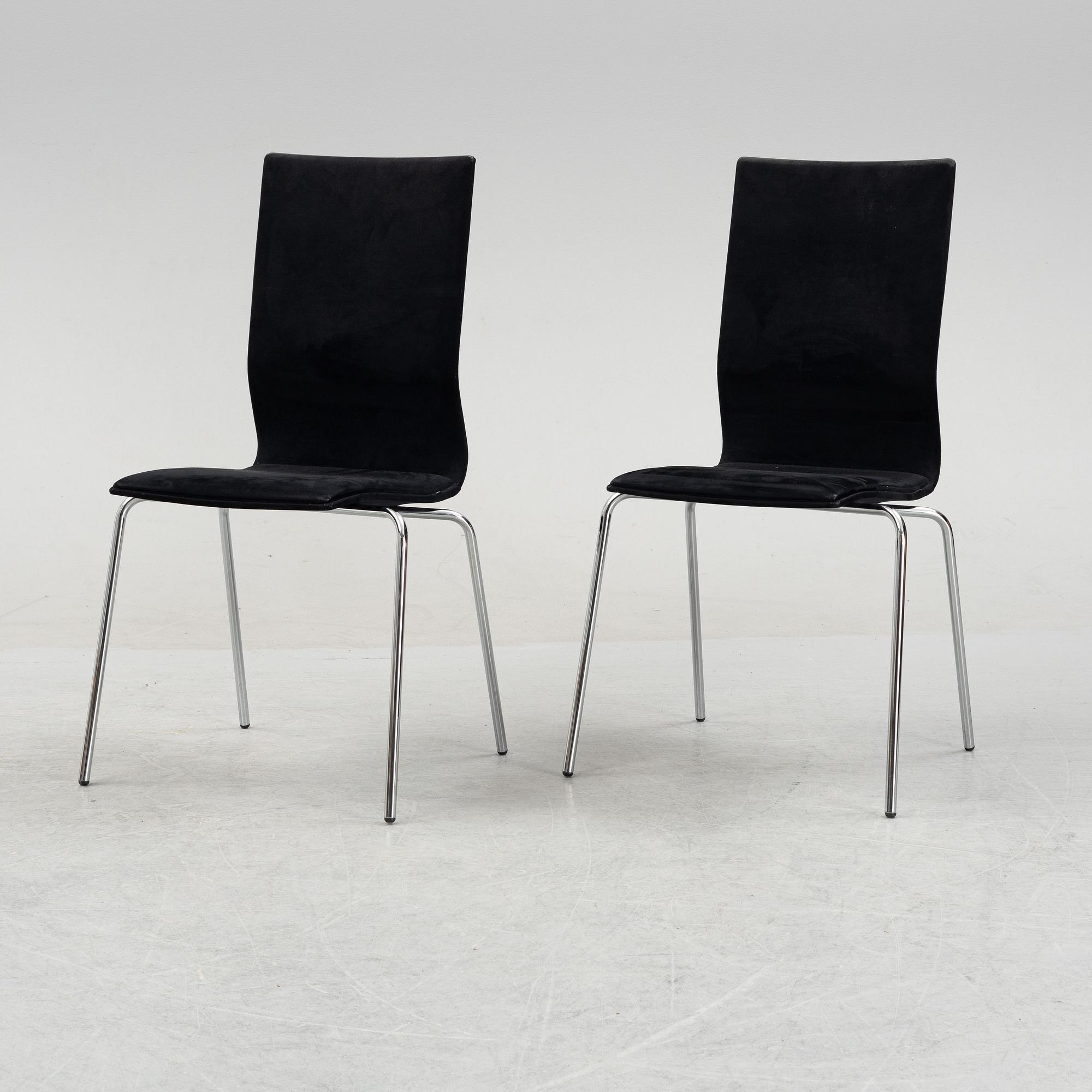 A set of six contemporary chairs, Klaessons Möbler, Tranås, Sweden.