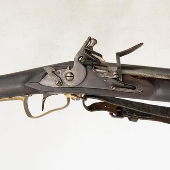 A Swedish flintlock gun 1799 pattern.