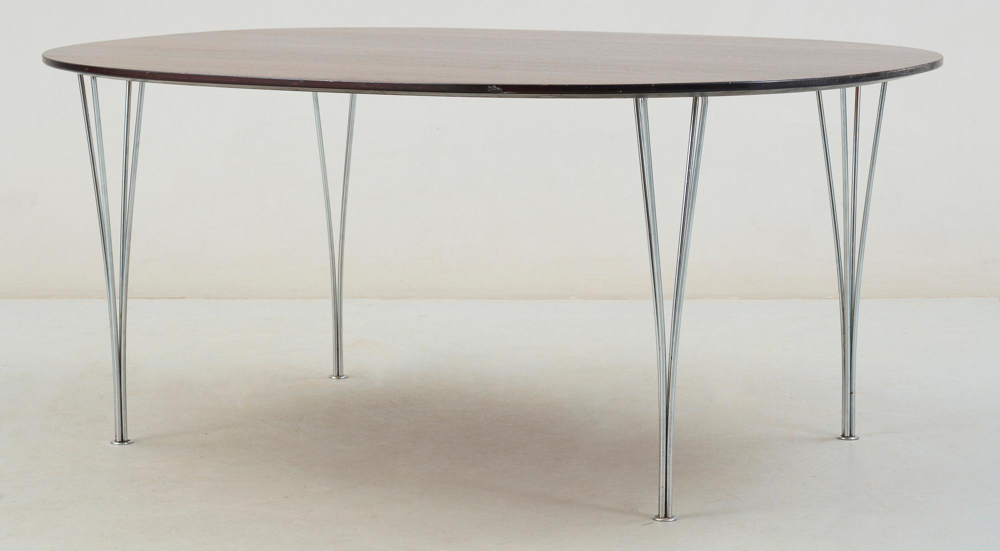 BORD, "Superellips" Bruno Mathsson och Piet Hein för Fritz Hansen, Bruno Mathsson international, Värnamo, 1980-tal.