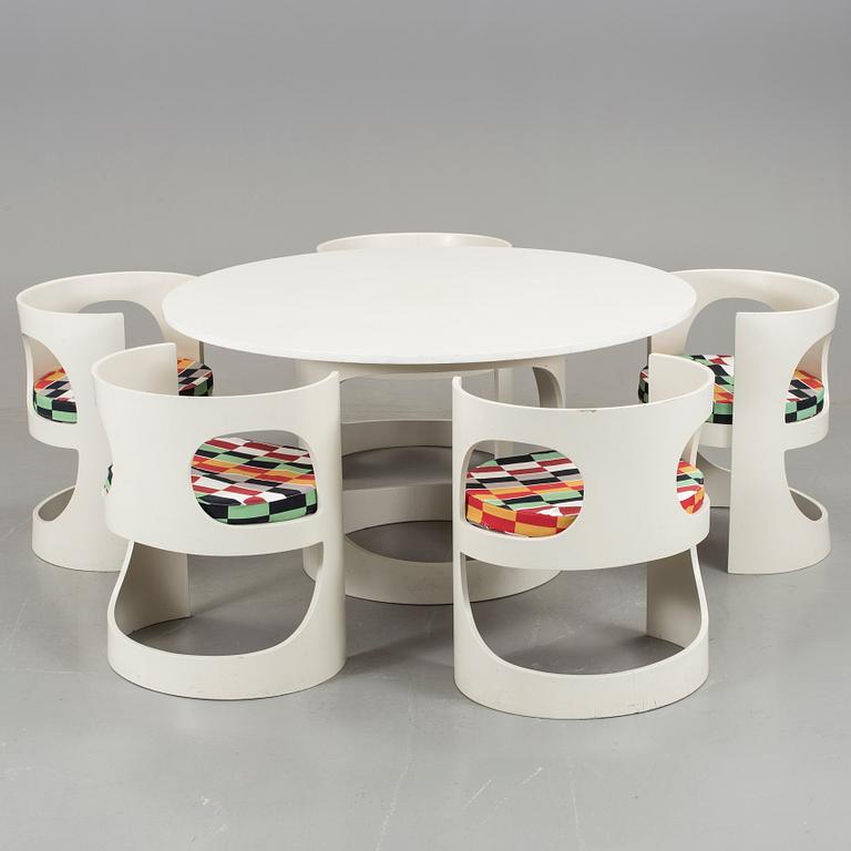 ARNE JACOBSEN, "Prepop", för Asko 1968, matgrupp, 6 delar.