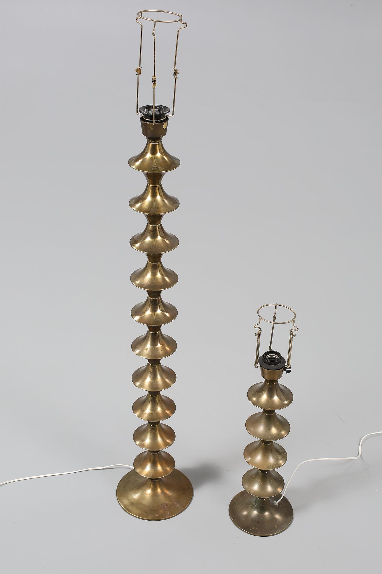 GOLVLAMPA samt BORDSLAMPA, Elite AB, 1900-talets andra hälft.