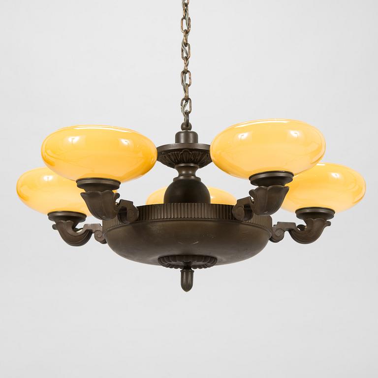 Paavo Tynell, a 1930's '1204/5' chandelier for Taito.