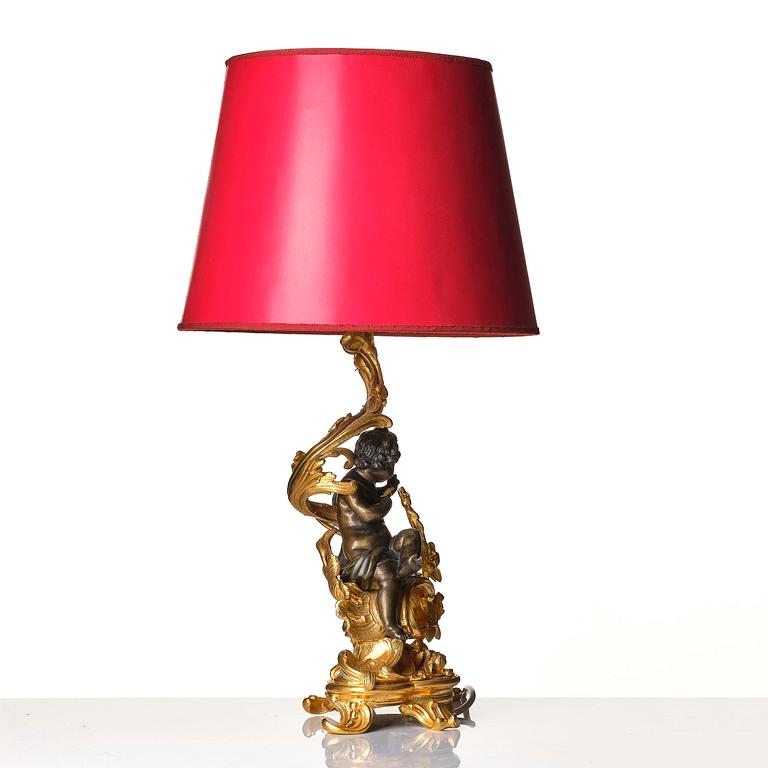 Bordslampa, Frankrike, 1800-talets slut, Louis XV-stil.