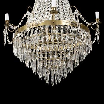 CHANDELIER, gustavian style, late 20th / early 21th century.