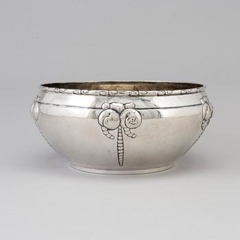 GRANN & LAGLYE, fruktskål, silver, jugend, Köpenhamn 1916.