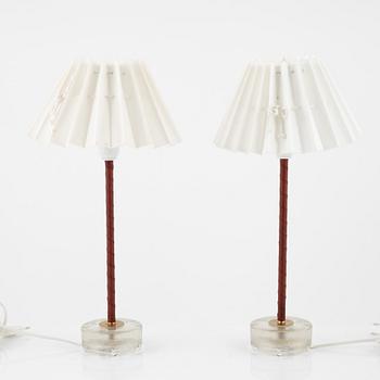 Bordslampor ett par, Falkenbergs Belysning, 1900-talets andra hälft.