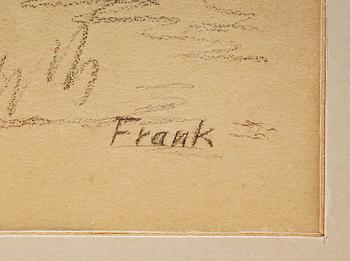 JOSEF FRANK, teckning, sign.