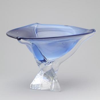 SKÅL på FOT, glas, Mikael Axenbrant, Studioglas Strömbergshyttan, unik, signerad och daterad 1992.